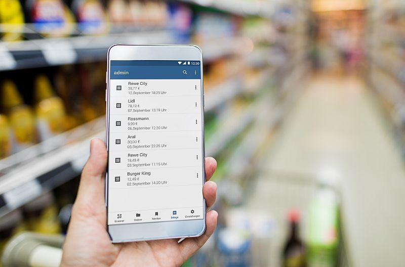Handy-App statt Kassenbon