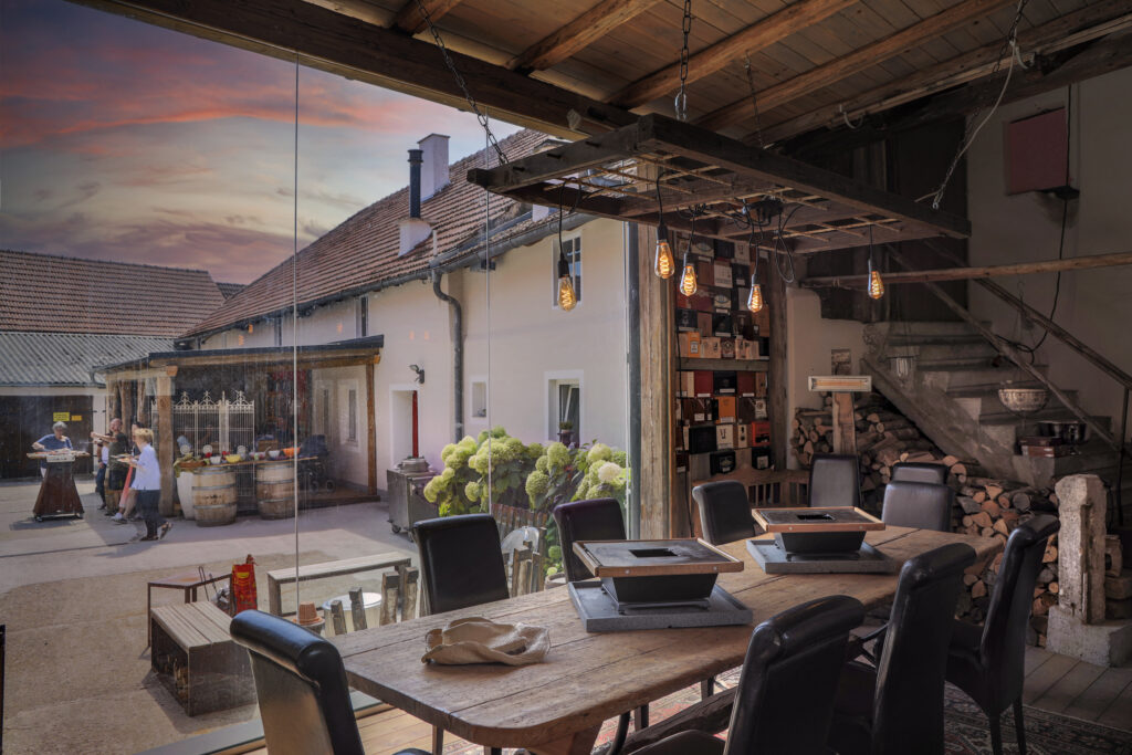 In der Lounge bietet lässt es sich vortrefflich verweilen. Sie ist einer der gefragtesten Plätze in der Grillschule.