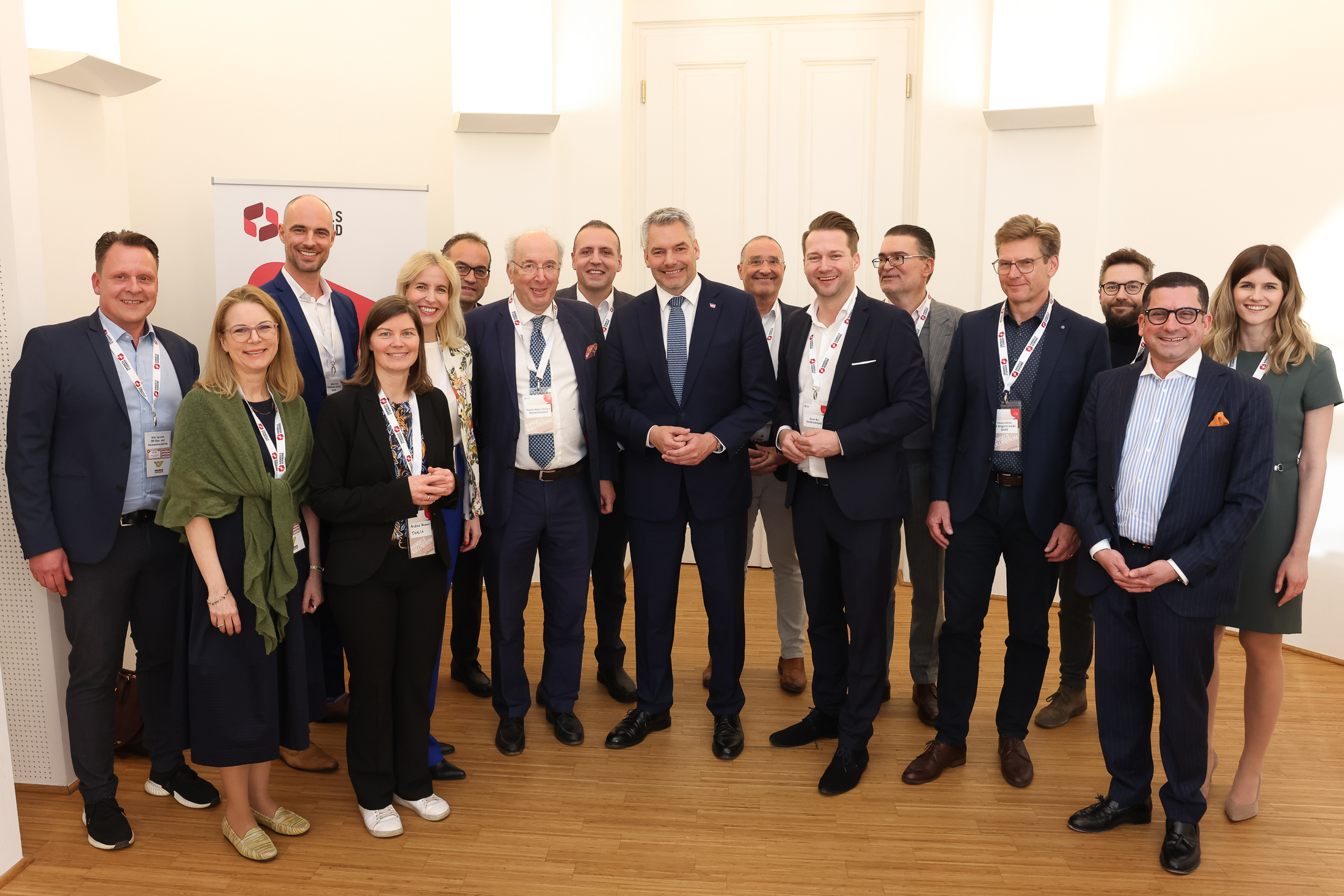 Bundeskanzler Nehammer beim Handelsempfang des Handelsverbandes