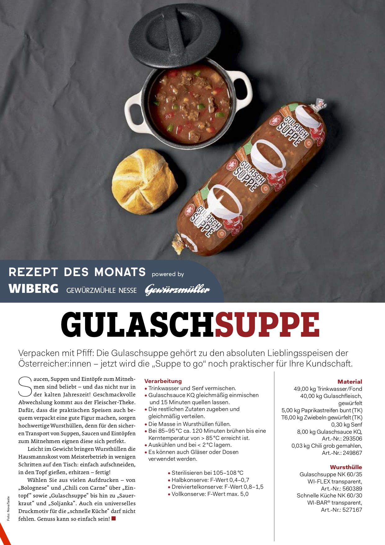 Rezept des Monats: Gulaschsuppe