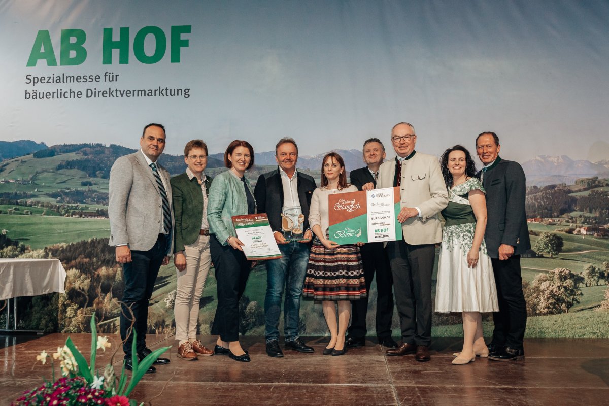 Der Titel „Produzent des Jahres“, gesponsert vom Fachmagazin Das LebensmittelHandwerk ging an die Familie Firlinger aus Scharten.