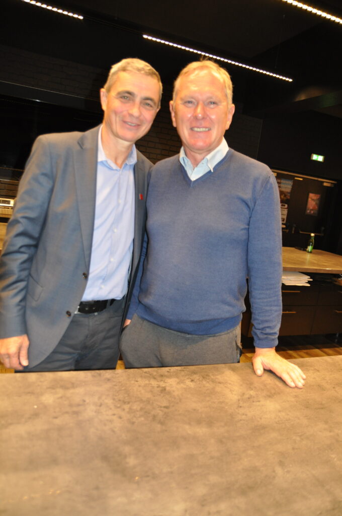 Rudi Stückler (re.) und sein designierter Nachfolger als AMA Fleischmarketingverantwortlicher Peter Hamedinger. (Bild: HaRo)