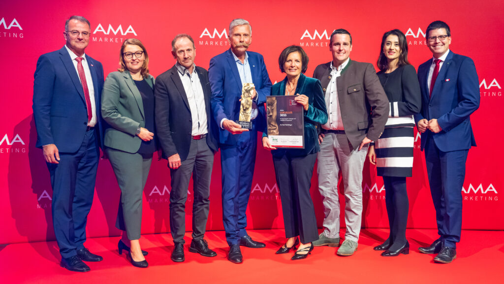 Der Preis für herausragende Leistungen ging an Karl Feichtinger, Geschäftsführer von Wech. © AMA-Marketing/ Thomas Meyer